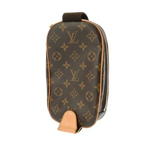 Louis Vuitton Monogram Pochette Ganju Brown Canvas